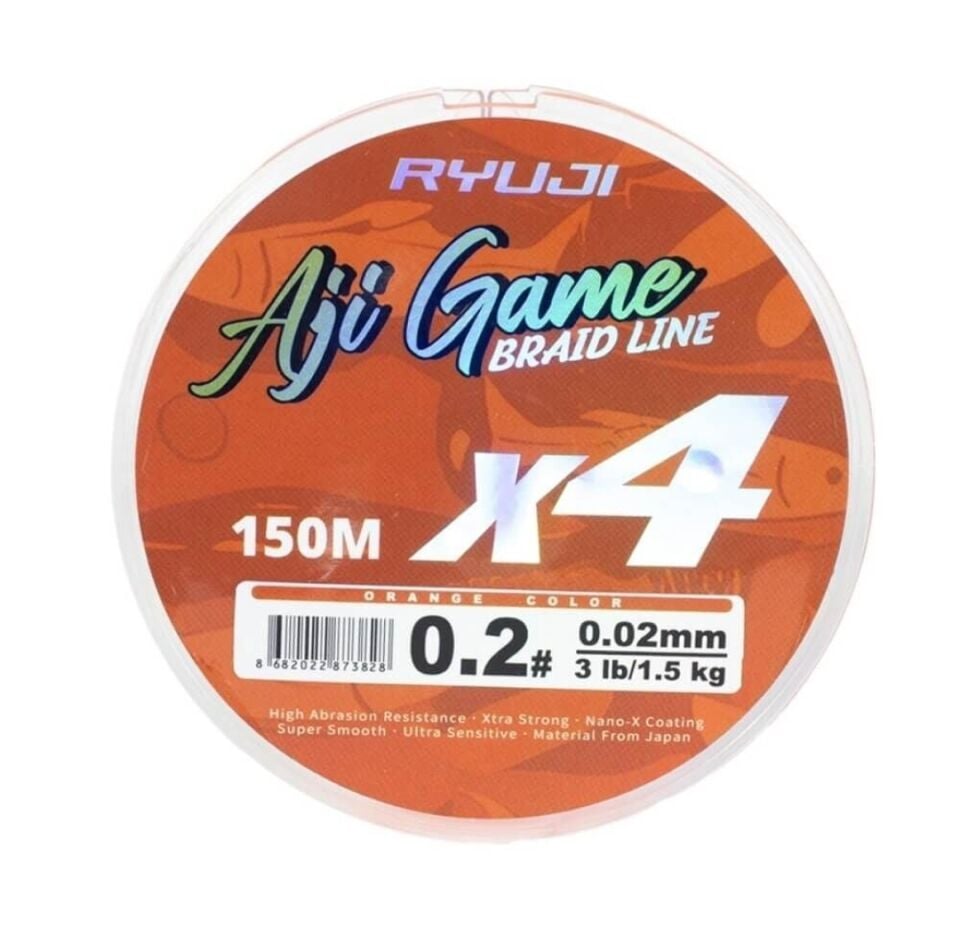 Ryuji Aji Game 4x 150 Mt Orange İp Misina