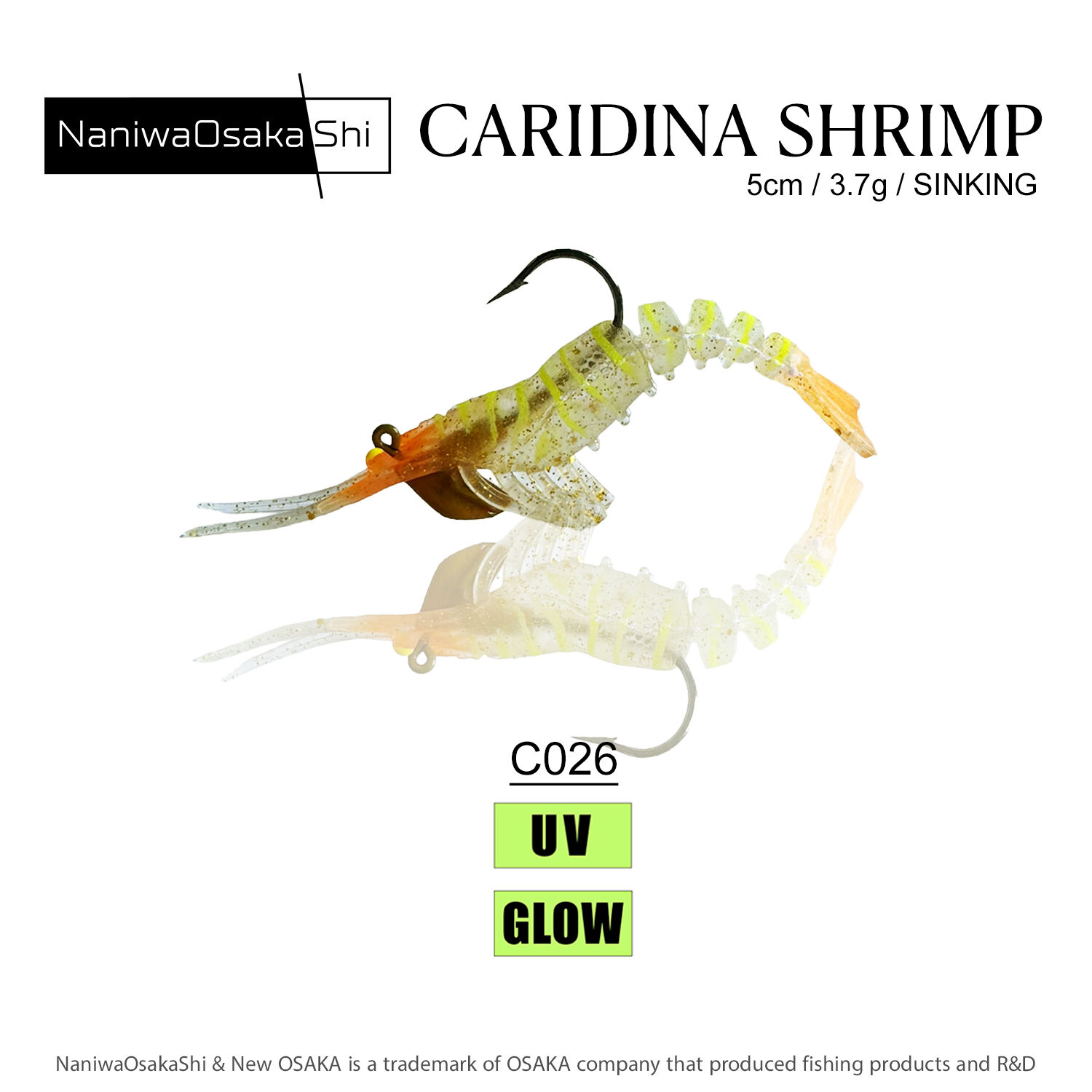 NANIWAOSAKASHI CARIDINA SHRIMP 5CM 3.5GR C026