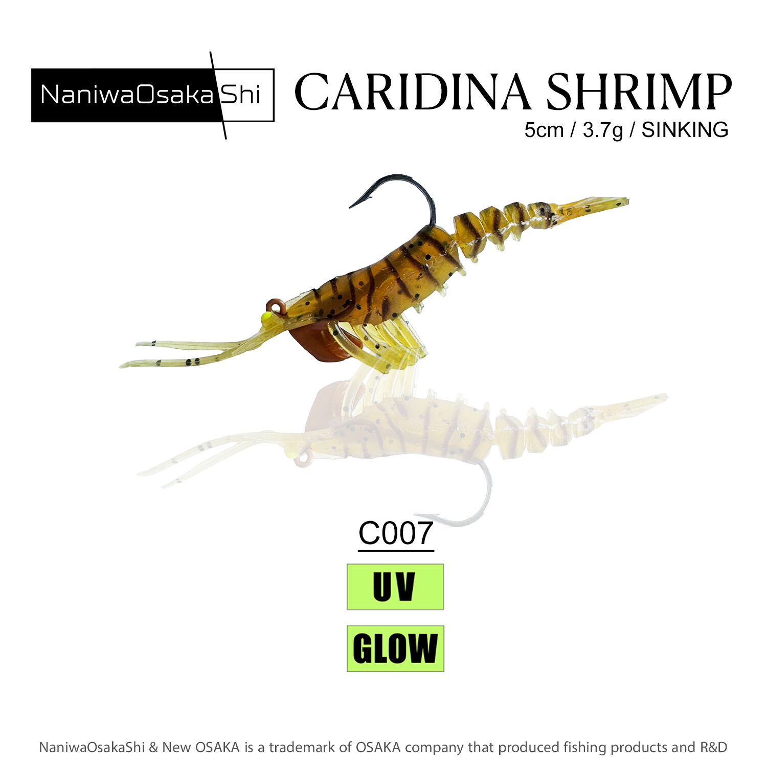 NANIWAOSAKASHI CARIDINA SHRIMP 5CM 3.5GR C007