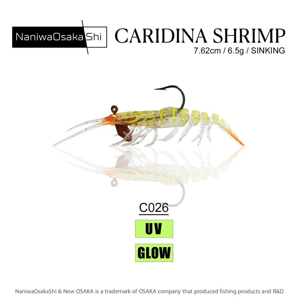 NANIWAOSAKASHI CARIDINA SHRIMP 7.62CM 6.5G C026