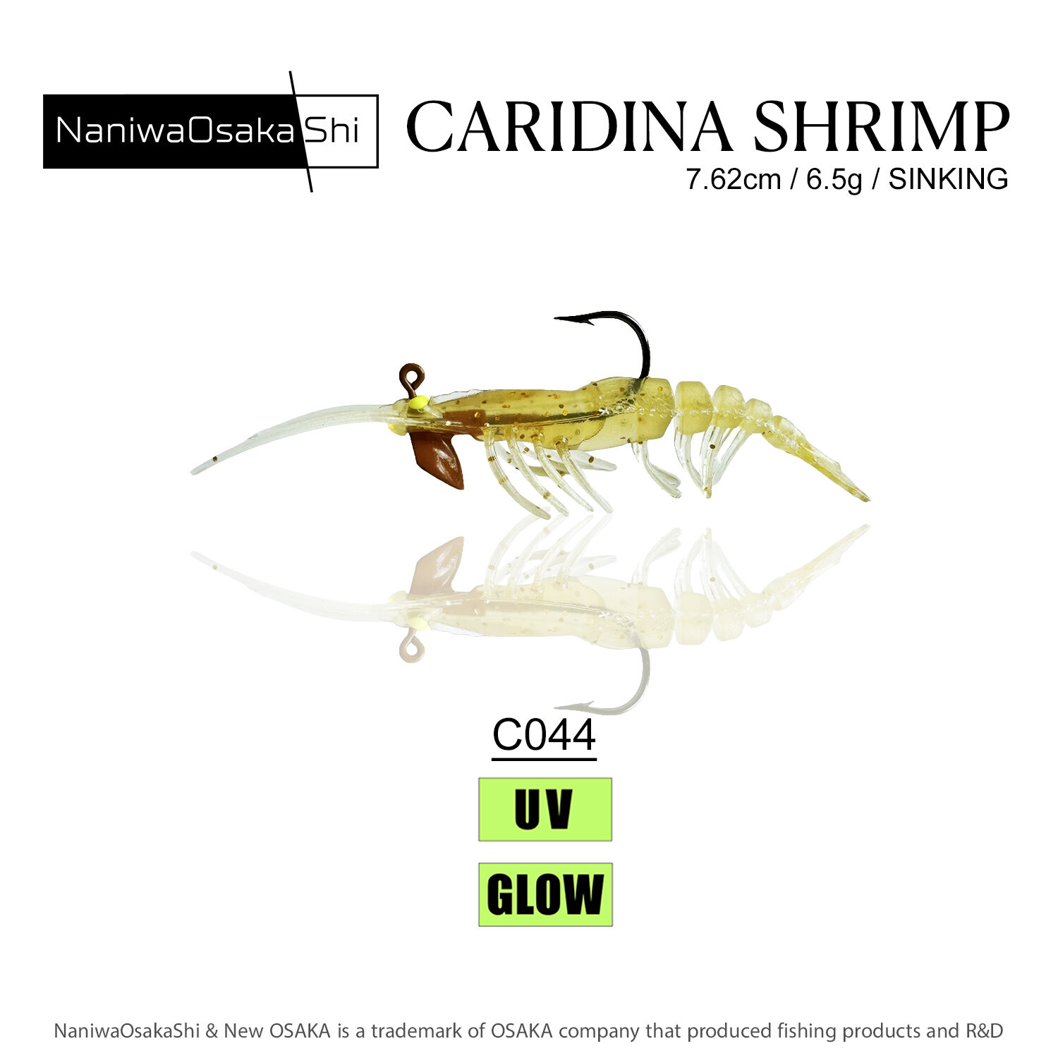 NANIWAOSAKASHI CARIDINA SHRIMP 7.62CM 6.5G C044