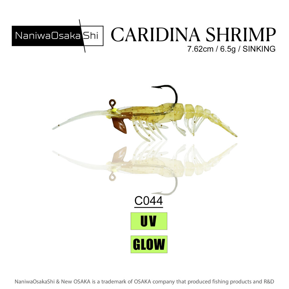 NANIWAOSAKASHI CARIDINA SHRIMP 7.62CM 6.5G C044