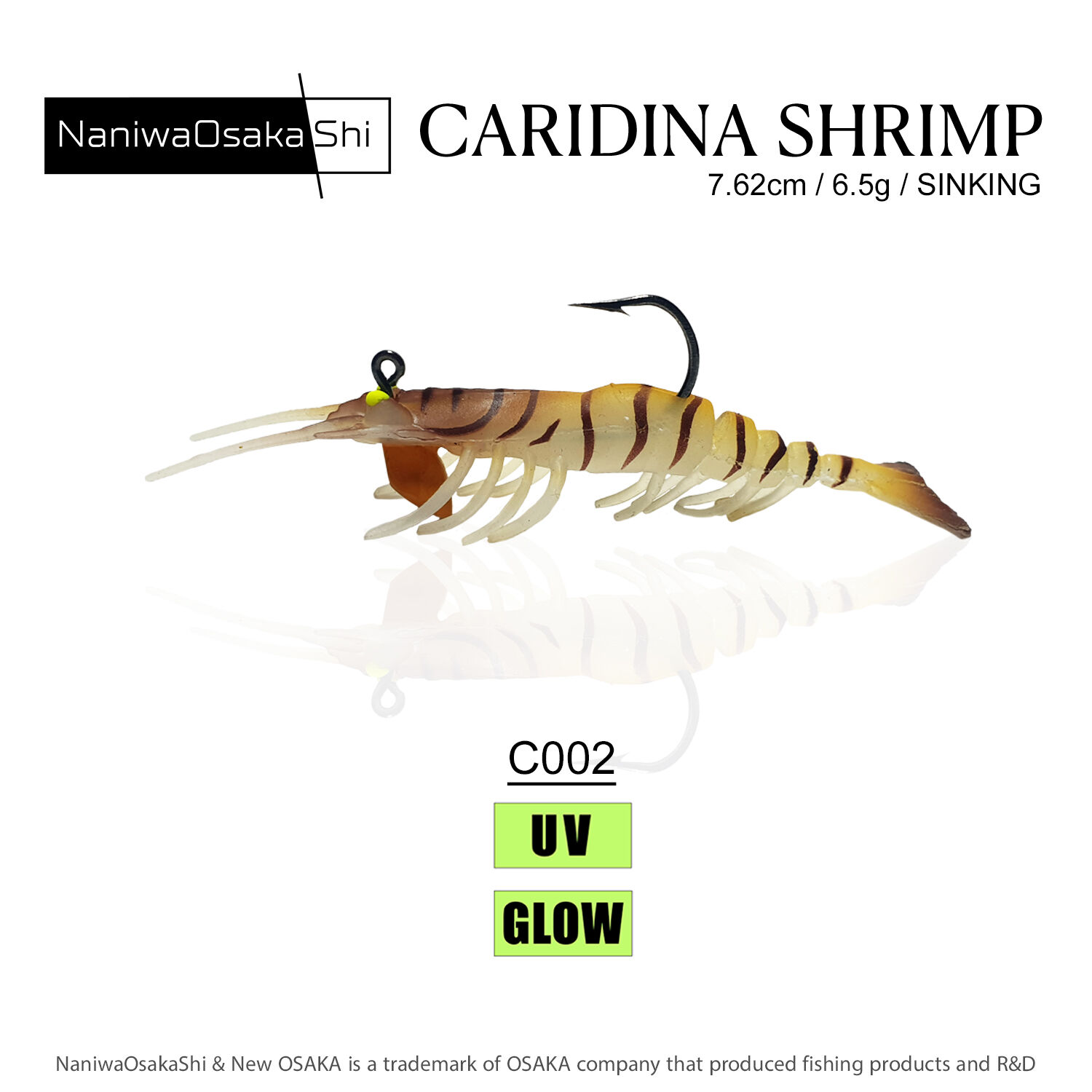 NANIWAOSAKASHI CARIDINA SHRIMP 7.62CM 6.5G C002