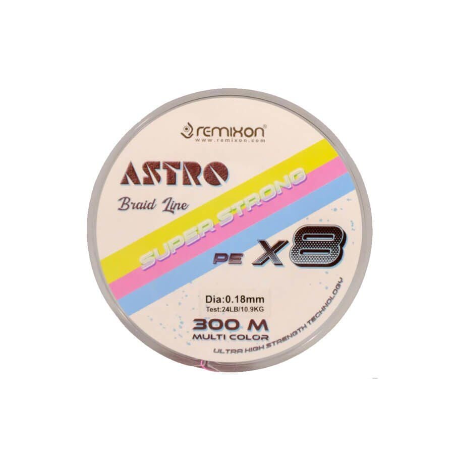 Remixon Astro 8x 300m Multi Color İp Misina 0.13 mm