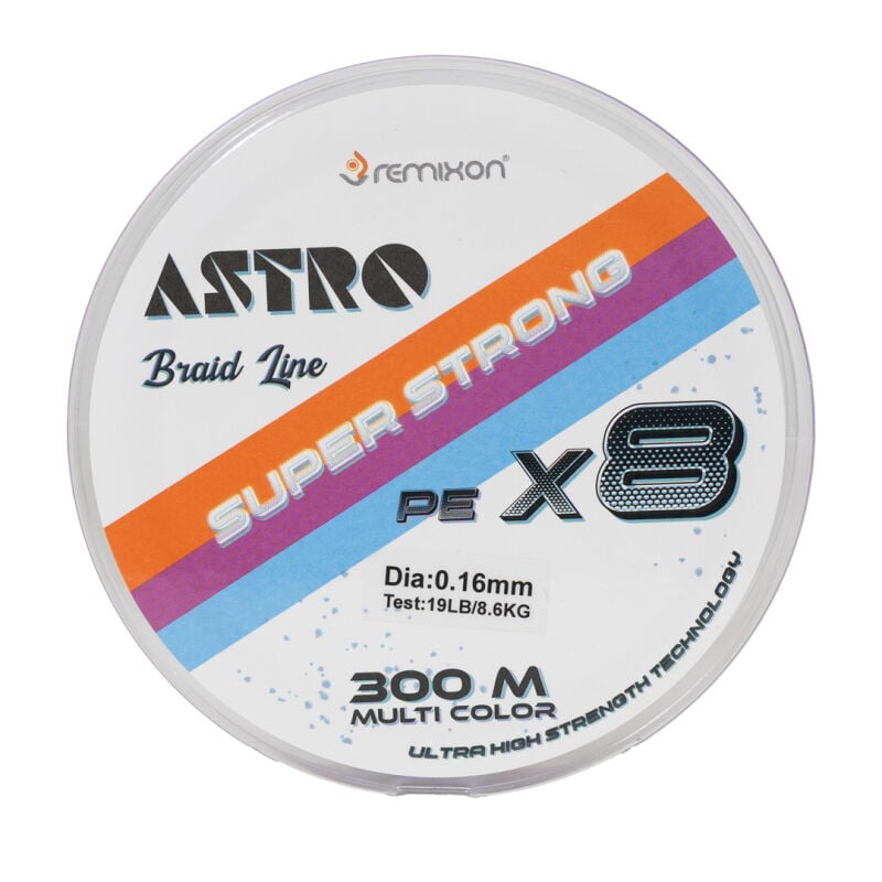 Remixon Astro 8x 300m Multi Color İp Misina 0.13 mm