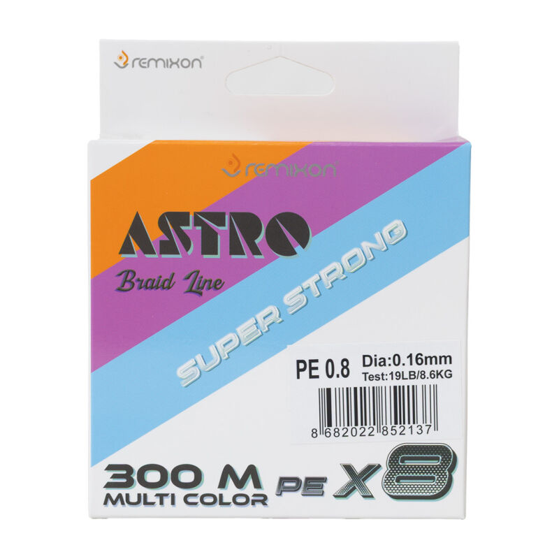 Remixon Astro 8x 300m Multi Color İp Misina 0.13 mm