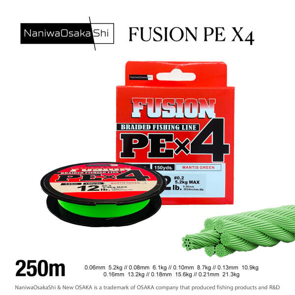 NaniwaOsakaShi Fusion 4x 250mt İpek Misina